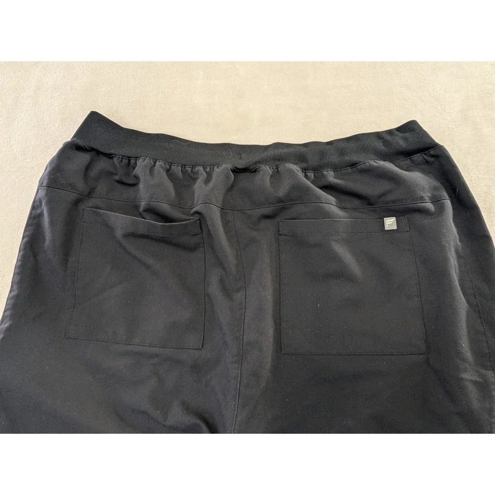 Fabletics High Rise On Call Scrub Jogger Womens XXL 1X Black Medical Healthcare
